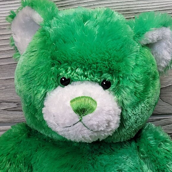 Build A Bear Shamrock Green Clover Bear St. Patricks Plush‎ Stuffed Animal BAB - Picture 3 of 10